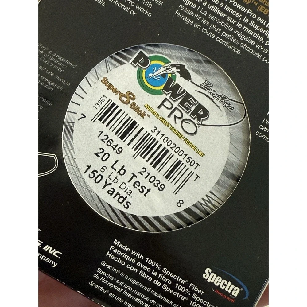 Power Pro Super 8 Slick Line 20lb, About 80% Still There